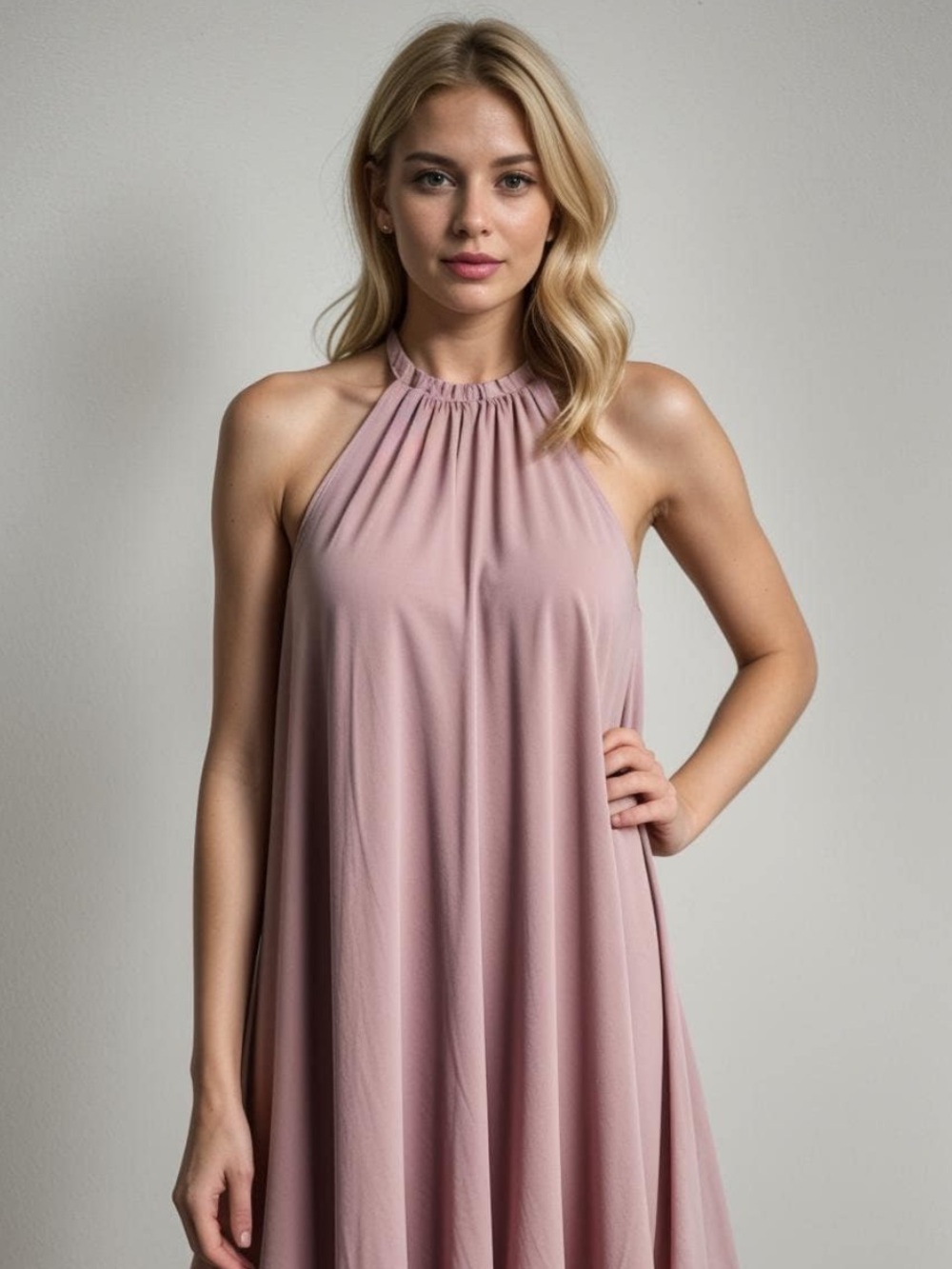 Purple Halter Dress Size Medium